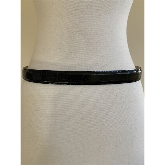The Ben Amun/Isaac Manevitz luxury Black Leather Belt main image 4